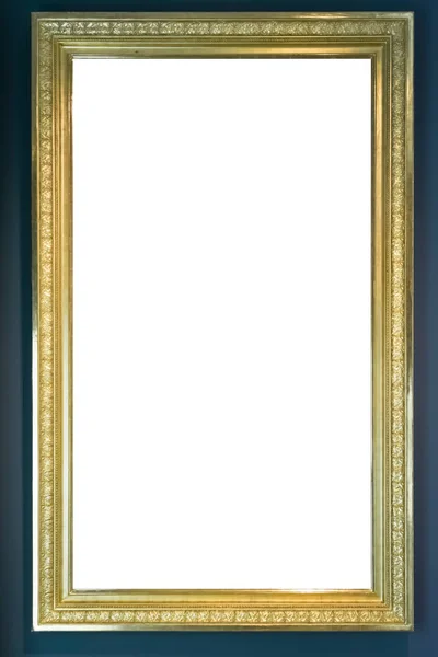 Art Museum Frame Vintage Ornate Painting Picture Blank Clipping — Stock Photo, Image