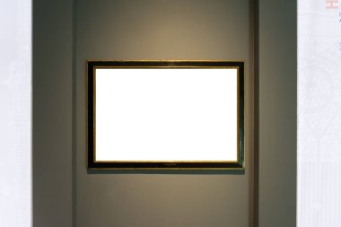 Sanat Müzesi çerçeve Vintage süslü resim resim boş kırpma 