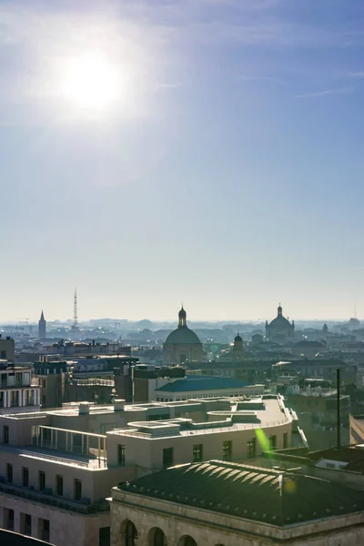 Milanese Milão Itália Paisagem Edifícios Residencial Centro da cidade — Fotografia de Stock