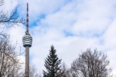 Stuttgart TV Tower Fernsehturm Monochrome View Germany Building 