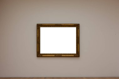 Boş beyaz Sanat Galerisi çerçeve resmi duvar beyaz çağdaş Mo