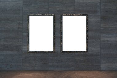 Boş beyaz Sanat Galerisi çerçeve resmi duvar beyaz çağdaş Mo