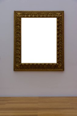 Boş beyaz Sanat Galerisi çerçeve resmi duvar beyaz çağdaş Mo