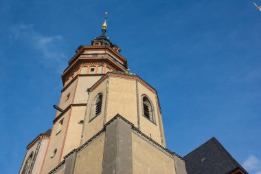 Leipzig Nikolaikirsche dış mimari tuğla Avrupa Churc