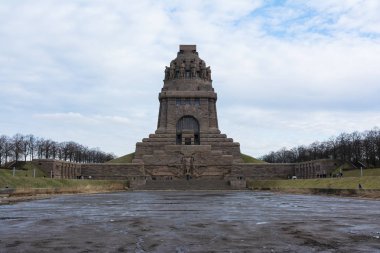 Leipzig Voelkerschlachtdenkmal anıt savaş askeri kule De