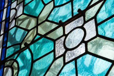 Vitray Closeup dini kapalı siyah kontrast Te kilise