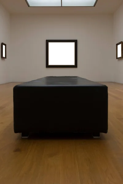 Blank vit Art Gallery Frame bild vägg vit modern Mo — Stockfoto