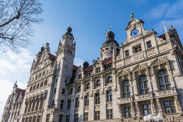 Lipsko exteriér Altes Rathaus Rady vlády Německo E — Stock fotografie