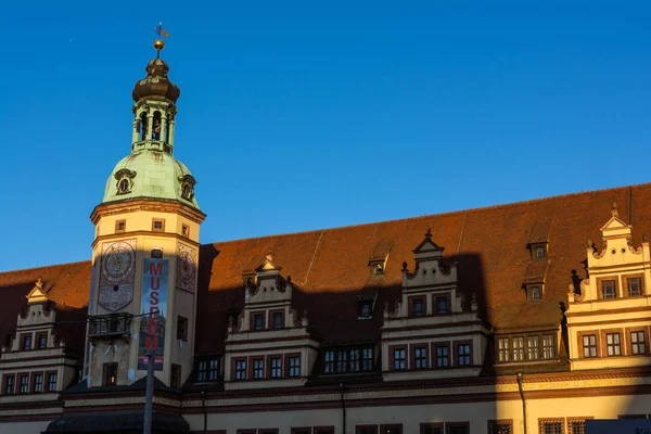 Lipsko Rathaus venkovní architektura cíl turistiky Buildi — Stock fotografie