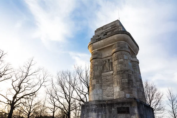 Stuttgart Bismarckturm Monument Tower Column Outdoors Autumn Sun — Stock Photo, Image