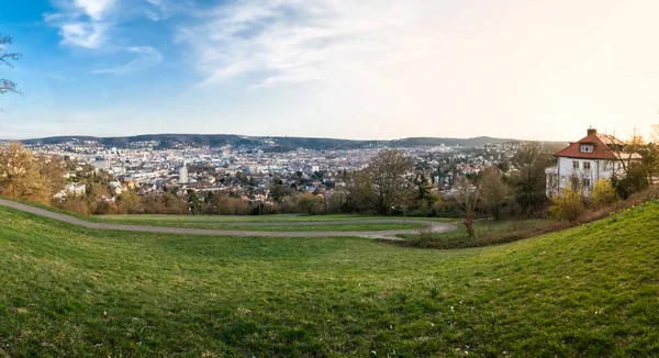 Stuttgart panoráma krajiny hlavní město Bádensku Württembersku Da — Stock fotografie
