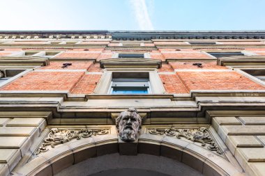 Kafa kemer kilit taşı Avrupa mimarisinin tipik her zamanki Histor