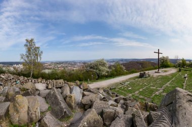 Birkenkopf Stuttgart Park Monument Location Overlook View Panora clipart