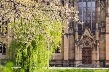 Feuersee Stuttgart Almanya Europe katedral dini eski Archit