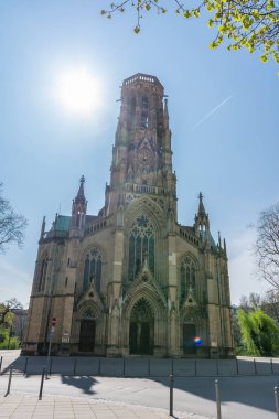 Feuersee Stuttgart Almanya Europe katedral dini eski Archit