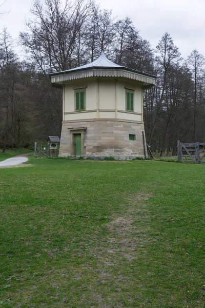 Πάρκο καλύβα Στουτγκάρδης Rotwildgehege Ευρωπαϊκή Γερμανία Baerensee εξωτερι — Φωτογραφία Αρχείου