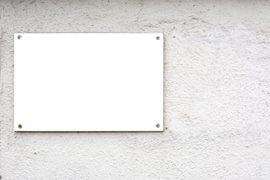 Clippi boş reklam işareti şehir kentsel genel beyaz izole