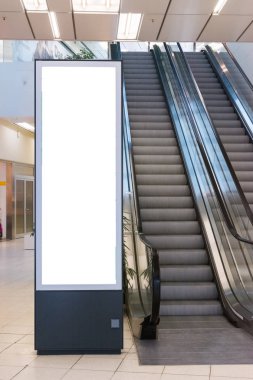 Clippi boş reklam işareti şehir kentsel genel beyaz izole