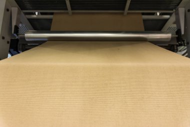 Karton Üretim Katmanı Rollers. Yazdırılıyor 