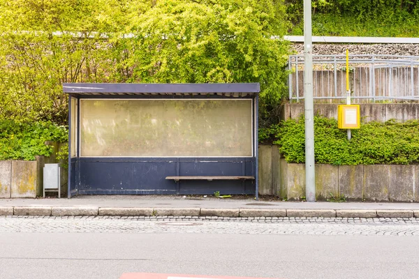 Busshållplats Tyskland Europeiska Staden — Stockfoto