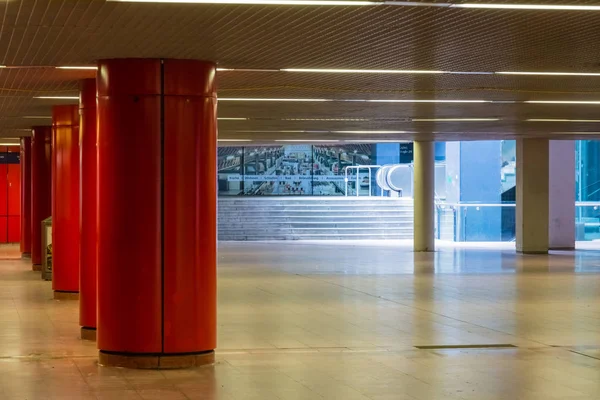 Colorful Subway Station Bright Perspective — Stock Photo, Image