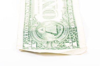 One Dollar Bill Detail Closeup 