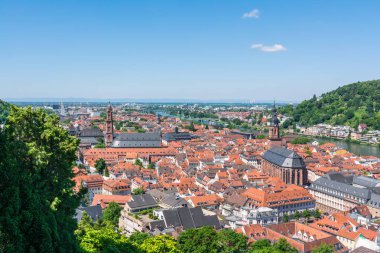 beautiful landscape, Heidelberg Hills,  Heiliggeistkirche, Germany