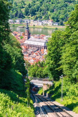 beautiful landscape, Heidelberg Hills,  Heiliggeistkirche, Germany