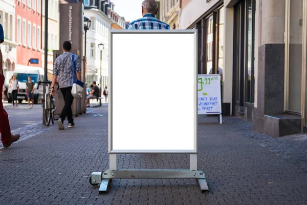 Urban Blank Space Vit Isolerad Skärm — Stockfoto