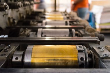 Altın Harf Baskısı Silindirleri, Kırsal Vintage Yazdırma Yöntemi