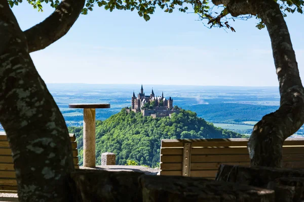 Starověký Burg Hohenzollern Německý Evropský Hrad Architektura — Stock fotografie