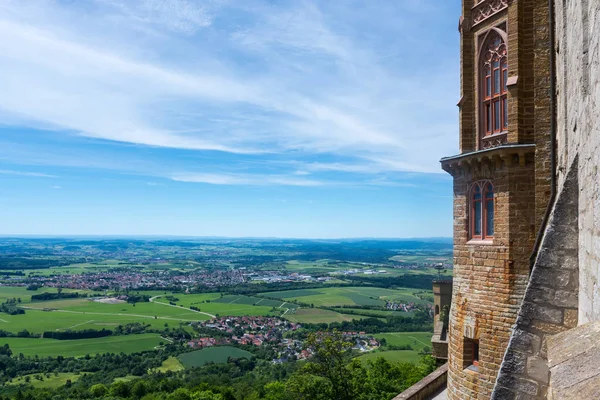 Starověký Burg Hohenzollern Německý Evropský Hrad Architektura — Stock fotografie