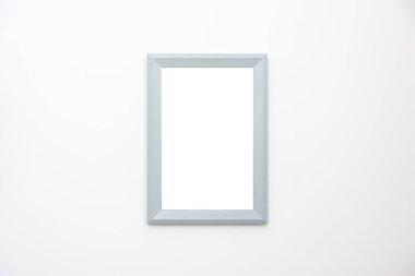 Blank Art  Painting Frame Indoors.  White Template