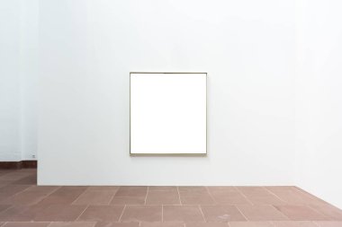 Blank Art  Painting Frame Indoors.  White Template