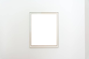 Blank Art  Painting Frame Indoors.  White Template