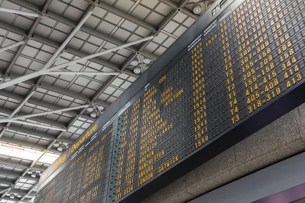 German Airport Abflug Departures Timetable Information — Stock Photo, Image