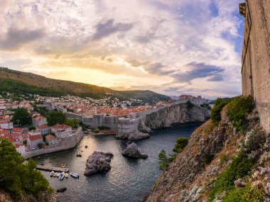 Beautiful Outer Fortress Walls of Dubrovnik,  Croatia 