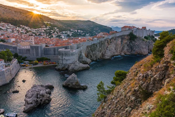 Beautiful Outer Fortress Walls of Dubrovnik,  Croatia 
