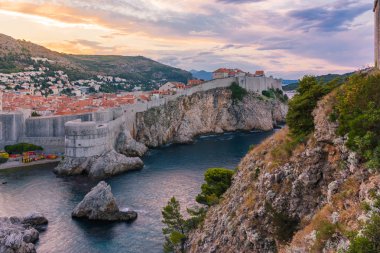 Beautiful Outer Fortress Walls of Dubrovnik,  Croatia 
