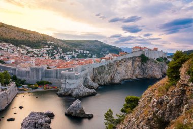 Beautiful Outer Fortress Walls of Dubrovnik,  Croatia 