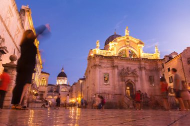 Dubrovnik Croatia City Center During Sunset 