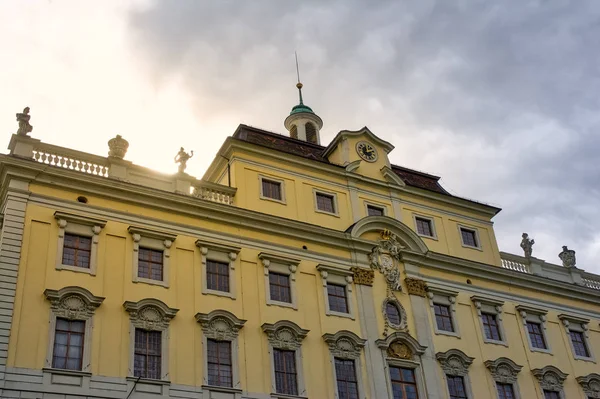 路德维斯堡宫建筑详细布景 — 图库照片