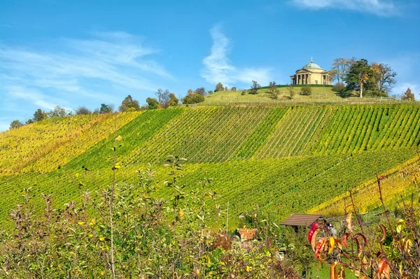 Stuttgart Niemcy Grabkapelle Winnice Sezonie Jesiennym Piękny Krajobraz — Zdjęcie stockowe