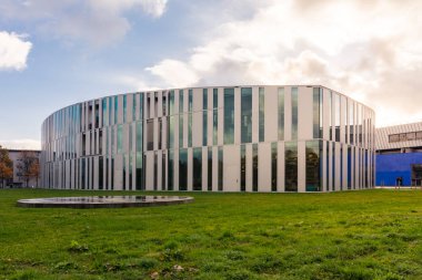 Library Exterior at Hochschule der Medien Media University in Stuttgart, Germany