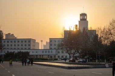 Xian University of Technology Qu Jiang Campus in the Sunset, China , March 2018