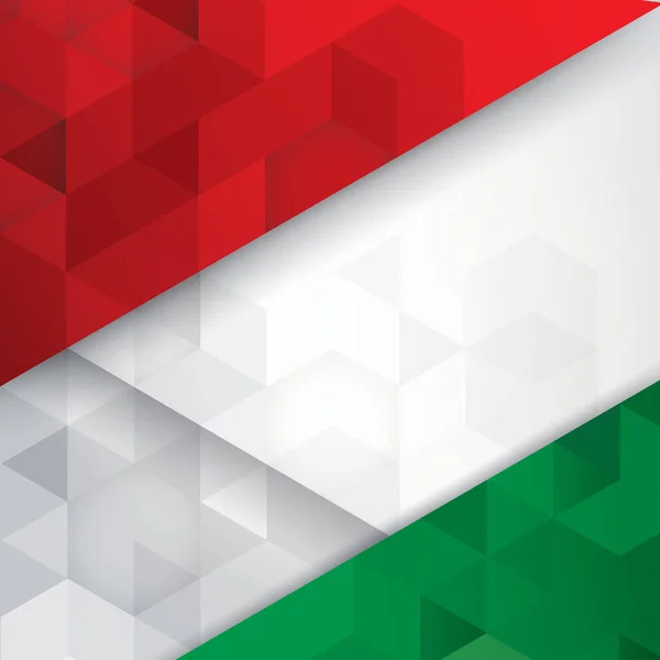 Olasz zászló színei absztrakt háttér. — Stock Vector