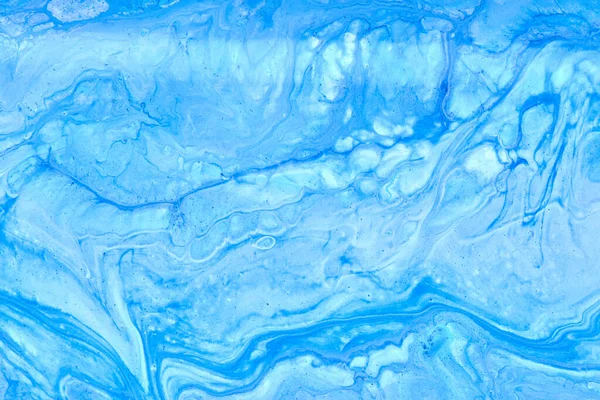 Resumen Líquido Azul Colores Espacio Exterior Fondo Exoplaneta Patrón Cósmico — Foto de Stock