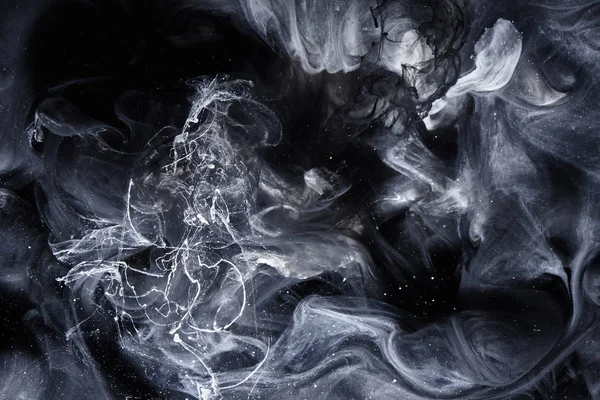 Abstrato Preto Branco Redemoinho Fumaça Fundo Cúmulo Nuvens Trovão Céu — Fotografia de Stock