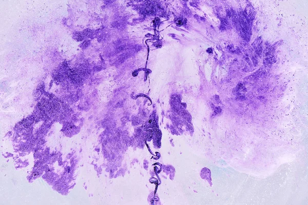 Violet Lilas Liquide Abstrait Fond Art Éclaboussures Taches Peinture Concept — Photo