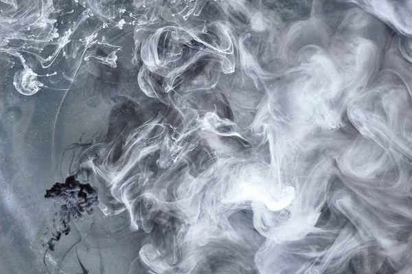 Grigio Sigaretta Turbinante Fumo Tabacco Sfondo Astratto Concetto Smog Inquinamento — Foto Stock